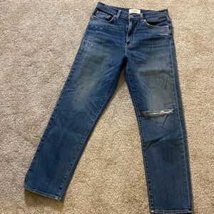 Baldwin Lola High Rise Cropped Straight Jeans *Waist Tailored*